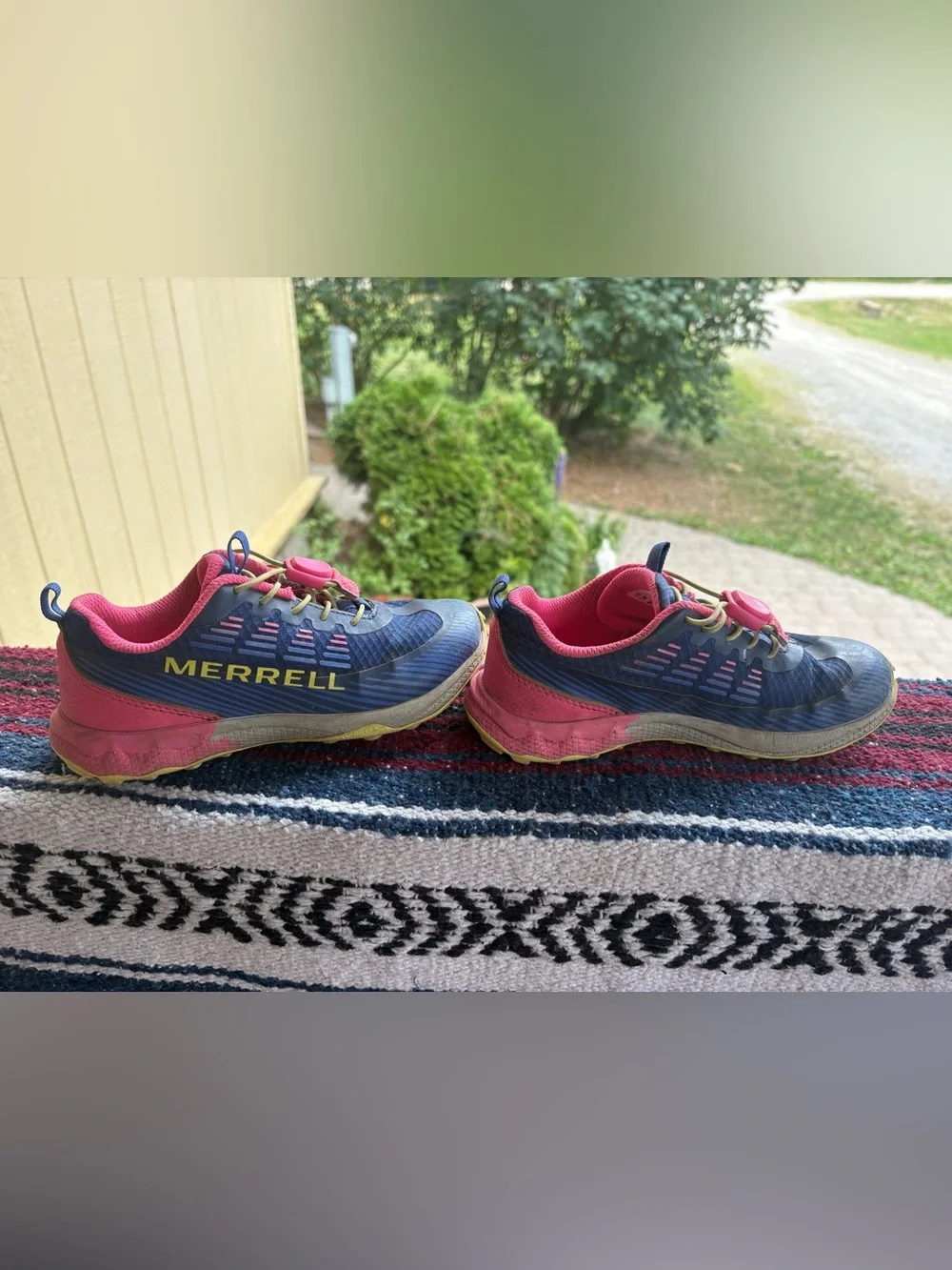 Merrell Navy and Pink Women's Trail Sneakers